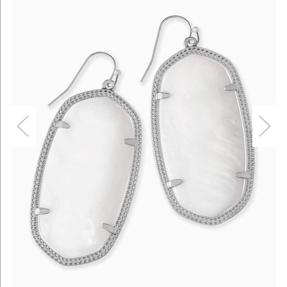 Kendra Scott White Danielle Earrings